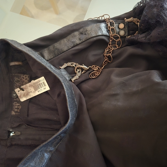 Lip Service Black Lace Gothic Skirt - Picture 4 of 5